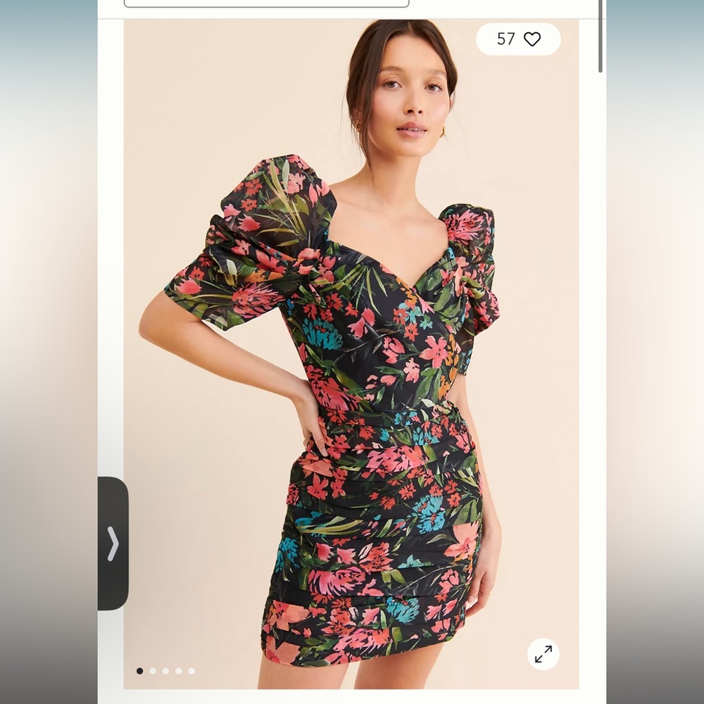C/Meo Collective Tropical Floral Mini Dress